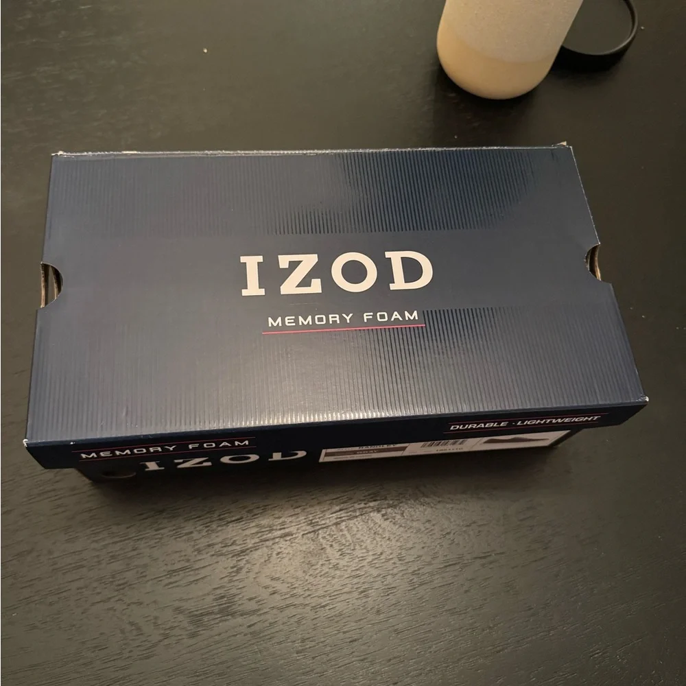 NEW IZOD Men's Charcoal Gray Sneakers